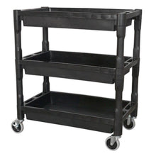Load image into Gallery viewer, Sealey Trolley 3-Level Composite Heavy-Duty (810 x 460 x 925mm)
