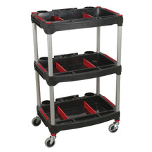 Load image into Gallery viewer, Sealey Workshop Trolley 3-Level Composite, Parts Storage
