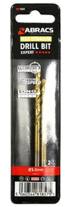 Abracs HSS Titanium Drill Bit 5.0mm (2pc)