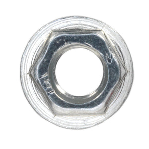 Sealey Flange Nut Serrated DIN 6923 - M5 Zinc - Pack of 100