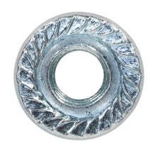 Load image into Gallery viewer, Sealey Flange Nut Serrated DIN 6923 - M6 Zinc - Pack of 100
