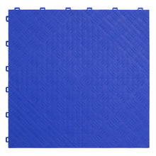 Load image into Gallery viewer, Sealey Polypropylene Floor Tile 400 x 400mm - Blue Treadplate - Pack of 9
