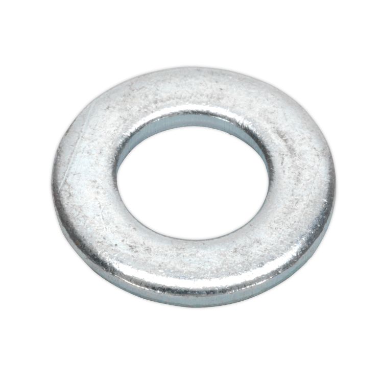 Sealey Flat Washer DIN 125 M10 x 21mm Form A Zinc - Pack of 100