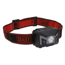 Load image into Gallery viewer, Sealey Rechargeable Head Torch 3W SMD LED Auto-Sensor
