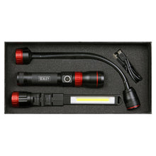 Load image into Gallery viewer, Sealey Interchangeable 3-In-1 COB LED Inspection Light Rechargeable
