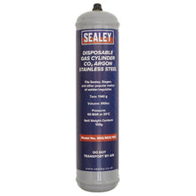 Load image into Gallery viewer, Sealey Gas Cylinder Disposable Carbon Dioxide/Argon 100g
