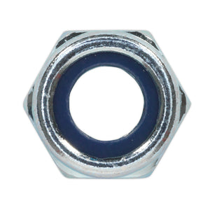 Sealey Nylon Locknut DIN 982 - M10 Zinc - Pack of 100
