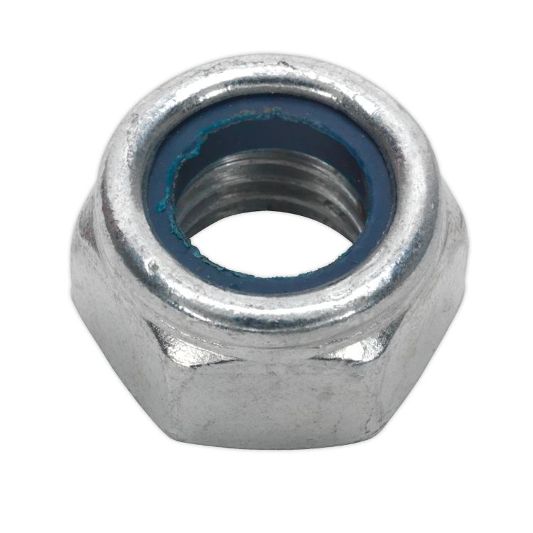 Sealey Nylon Locknut DIN 982 - M14 Zinc - Pack of 25