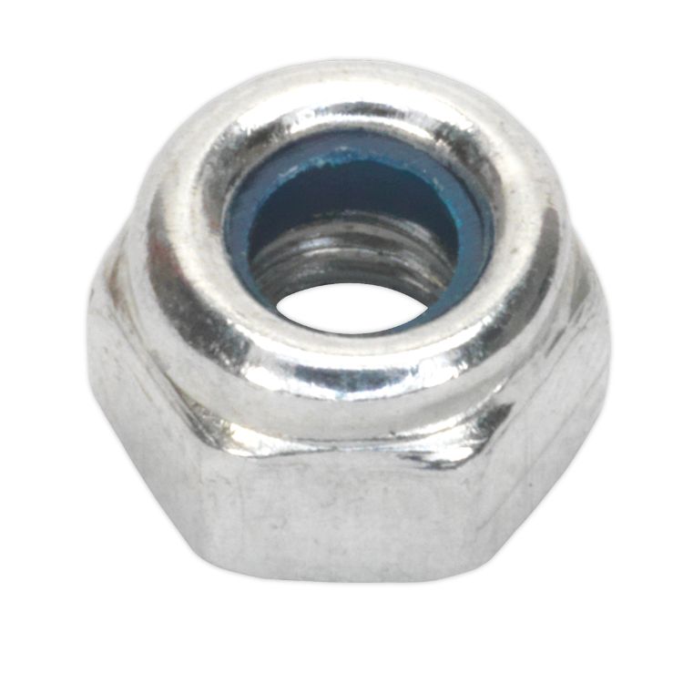 Sealey Nylon Locknut DIN 982 - M4 Zinc - Pack of 100