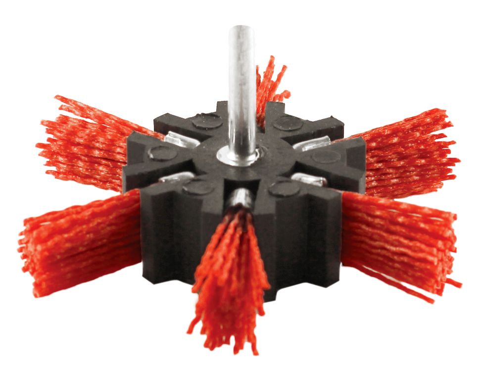 Abracs 100mm Wire Filament Strip Brush - Red