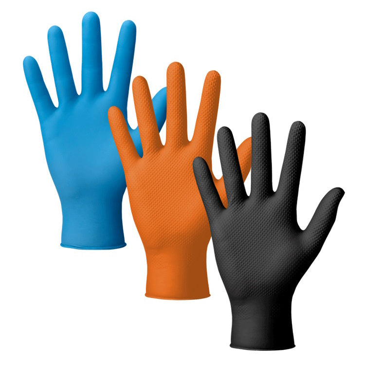 Abracs OnHand Nitrile Gloves - Orange L (90)