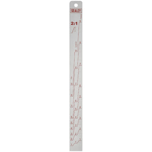 Sealey Aluminium Paint Measuring Stick 2:1/4:1