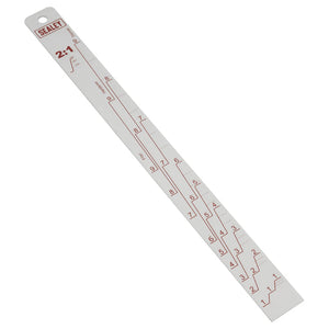 Sealey Aluminium Paint Measuring Stick 2:1/4:1