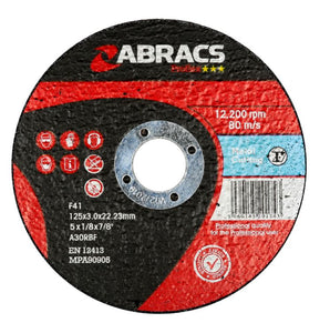 Abracs Proflex Cutting Disc 125mm x 3mm x 22mm Flat Metal