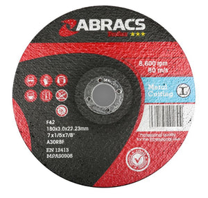 Abracs Proflex Cutting Disc 178mm x 3mm x 22mm DPC Metal