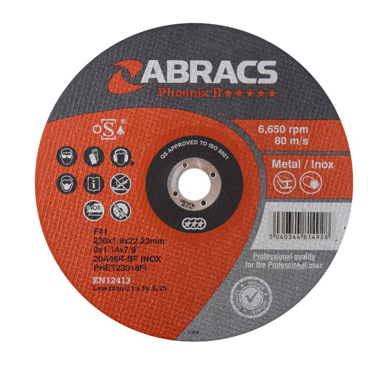 Abracs Phoenix II Extra Thin Cutting Disc 230mm x 1.8mm x 22mm