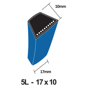 PIX X'Set 5L LawnMaster V-Belt - 17 x 10mm (5L600 - 5L990)