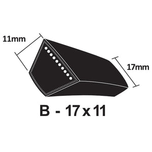 PIX X'Set Classical Wrapped V-Belt - B Section 17 x 11mm (B100 - B149.5)
