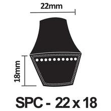 Load image into Gallery viewer, PIX X&#39;Set Wrapped Wedge V-Belt - SPC Section 22 x 18mm (SPC3700 - SPC6800)
