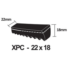 Load image into Gallery viewer, PIX X&#39;Set Cogged Wedge V-Belt - XPC Section 22 x 18mm (XPC1600 - XPC5000)
