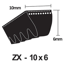 Load image into Gallery viewer, PIX X&#39;Set Classical Cogged V-Belt - ZX Section 10 x 6mm (ZX50 - ZX100)
