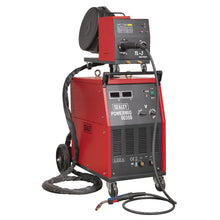 Load image into Gallery viewer, Sealey Professional MIG Welder 350A 415V 3ph, Binzel Euro Torch &amp; Portable Wire Drive
