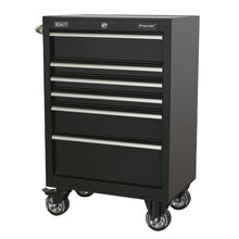 Load image into Gallery viewer, Sealey Rollcab 6 Drawer Heavy-Duty Black 675mm
