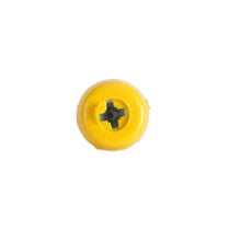 Load image into Gallery viewer, Sealey Numberplate Screw Plastic Enclosed Head 4.8 x 18mm Yellow - Pack of 50
