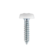 Load image into Gallery viewer, Sealey Numberplate Screw Plastic Enclosed Head 4.8 x 24mm White - Pack of 50

