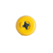 Load image into Gallery viewer, Sealey Numberplate Screw Plastic Enclosed Head 4.8 x 24mm Yellow - Pack of 50
