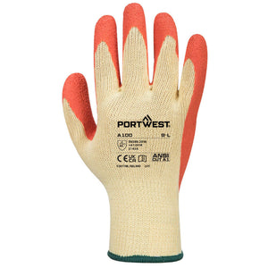 Portwest Grip Glove - Latex Grey/Blue A100