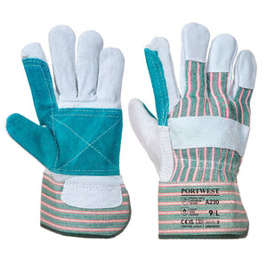 Portwest Double Palm Rigger Glove Grey A230