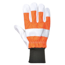 Load image into Gallery viewer, Portwest Oak Chainsaw Protective Glove (Class 0) Orange A290
