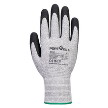 Load image into Gallery viewer, Portwest Grip 13 Nitrile Diamond Knit Glove Grey/Black A312 - Pack of 12 Pairs
