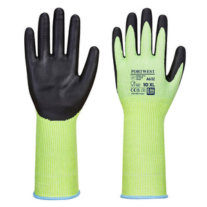 Portwest Green Cut Glove Long Cuff Green/Black A632