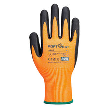 Load image into Gallery viewer, Portwest Amber Cut Nitrile Foam Glove Amber A643
