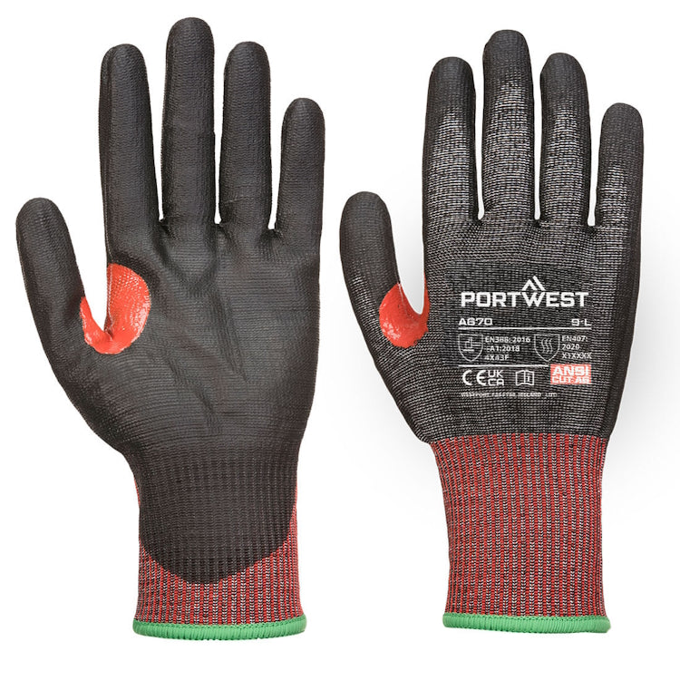 Portwest CS Cut F13 PU Glove Black A670