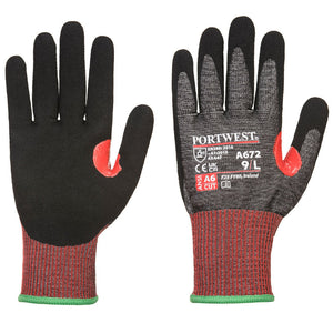 Portwest CS Cut F13 Nitrile Glove Black A672