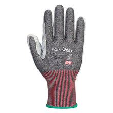 Load image into Gallery viewer, Portwest CS Cut F13 Leather Glove Black A674
