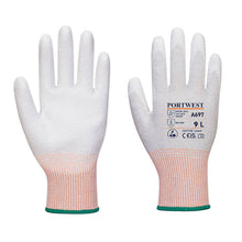 Load image into Gallery viewer, Portwest ESD PU Palm Glove Grey/White A697 - Pack of 12 Pairs
