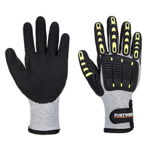 Load image into Gallery viewer, Portwest Anti Impact Cut Resistant Thermal Glove Grey/Black A729
