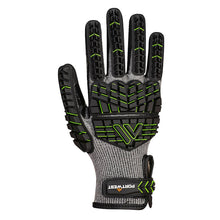 Load image into Gallery viewer, Portwest VHR15 Nitrile Foam Impact Glove Black/Green A755
