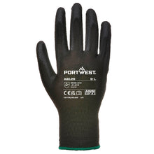 Load image into Gallery viewer, Portwest PU Palm Glove Black AB129 - Pack of 288 Pairs
