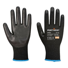 Load image into Gallery viewer, Portwest LR15 PU Touchscreen Glove Black AP33 - Pack of 12 Pairs

