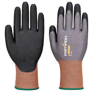 Portwest CT Cut C21 Nitrile Glove Grey/Black CT21