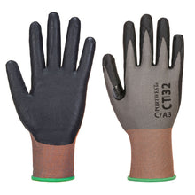 Load image into Gallery viewer, Portwest CT Cut C18 Nitrile Glove Grey/Black CT32
