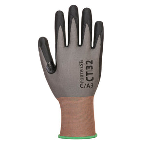 Portwest CT Cut C18 Nitrile Glove Grey/Black CT32
