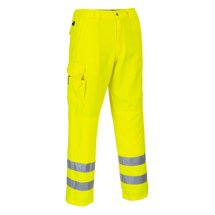 Portwest Hi-Vis Work Trousers Yellow E046