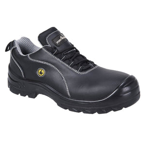 Portwest Compositelite ESD Leather Safety Shoe S1 Black FC02
