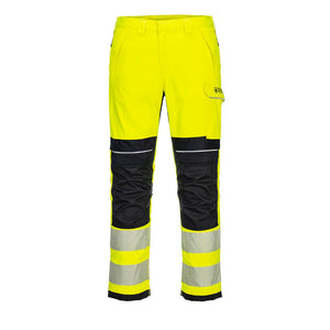 Portwest PW3 FR Hi-Vis Work Trousers Yellow/Black FR406